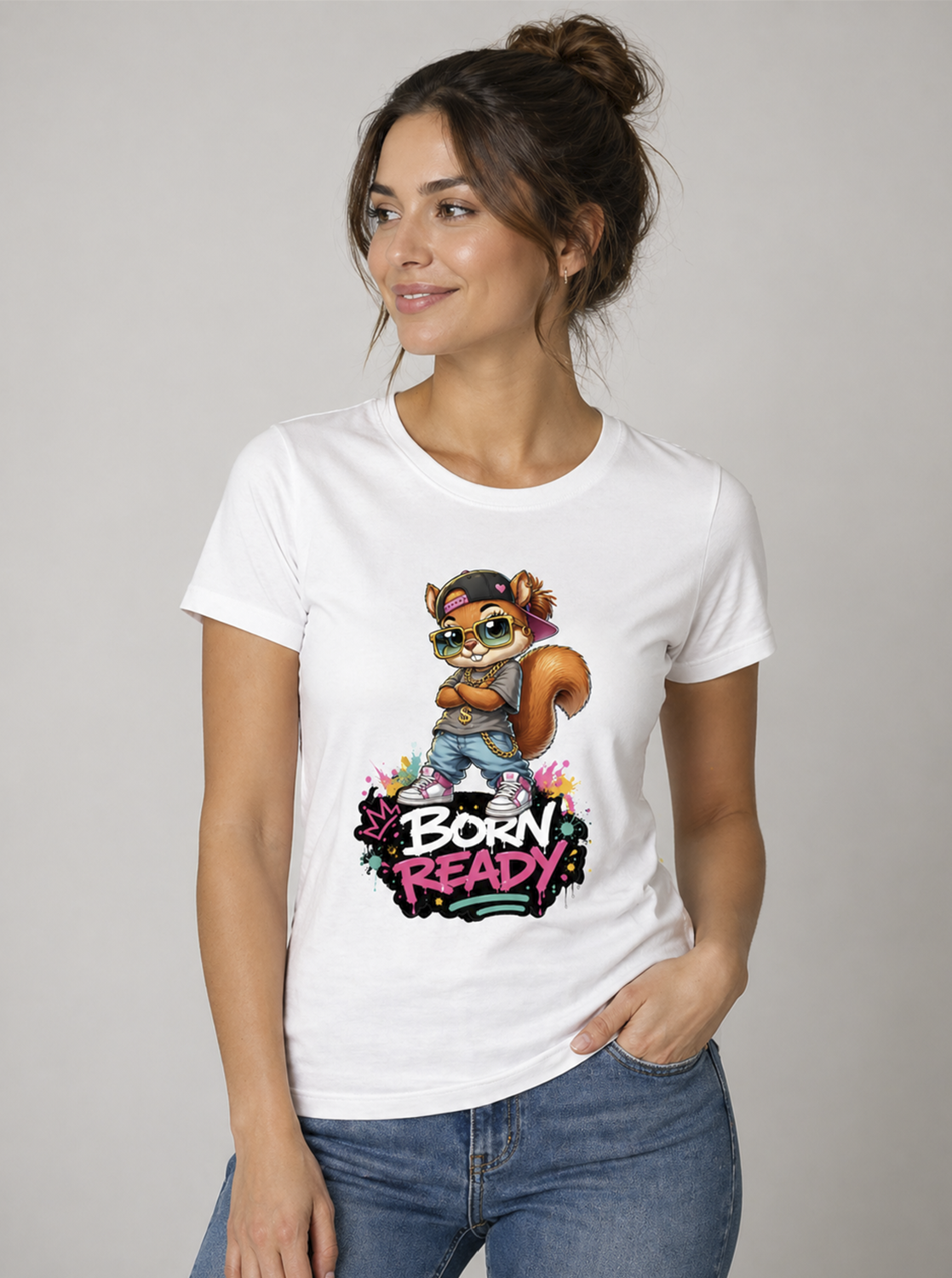 Born Ready Women's T-Shirt | Premium Graphic Tee | GEZ