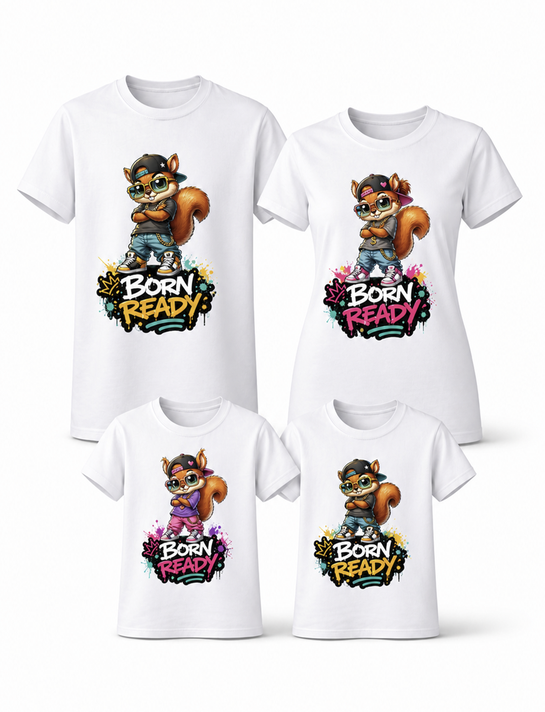 Born Ready Girl's T-Shirt | Premium Graphic Tee | GEZ