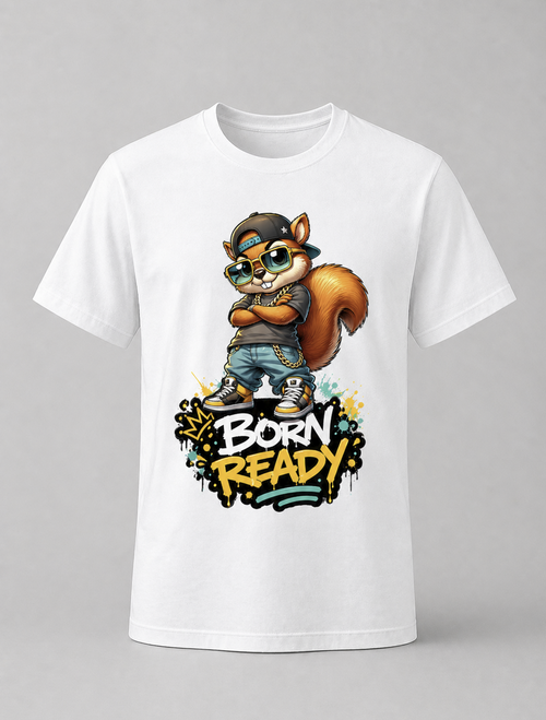 Born Ready Men's T-Shirt | Premium Graphic Tee | GEZ