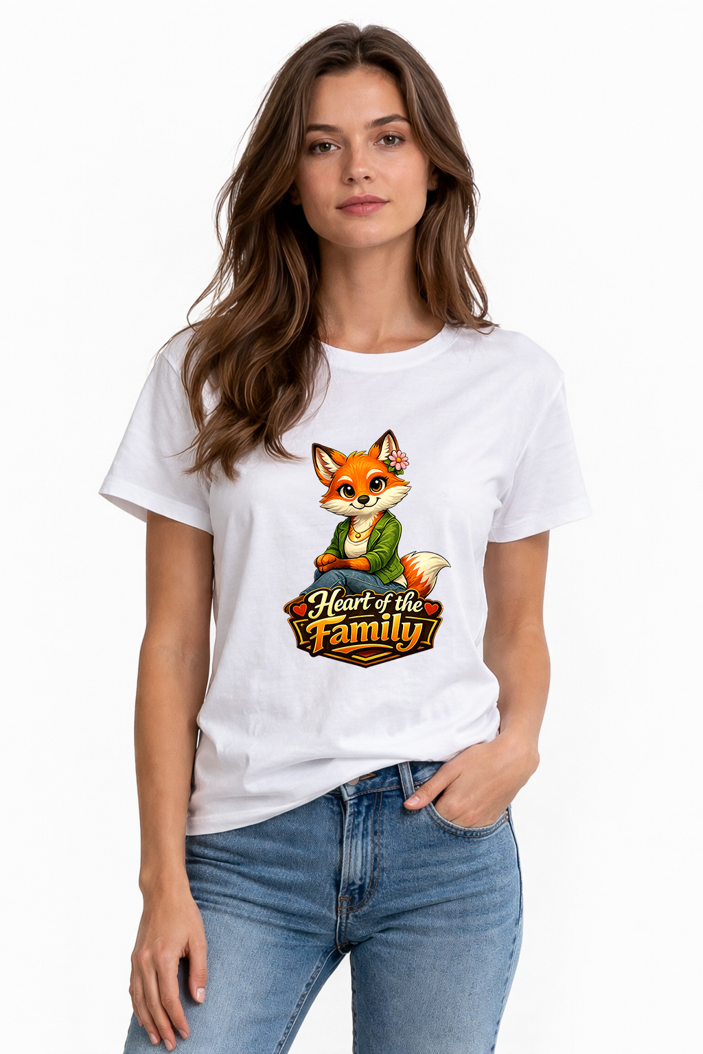 Heart of the Family Women's T-Shirt | Premium Graphic Tee | GEZ
