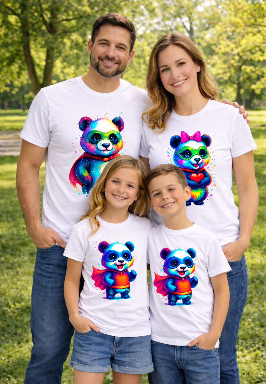 Color Panda Kids' T-Shirt | Premium Graphic Tee | GEZ