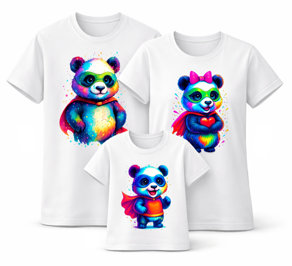 Color Panda Kids' T-Shirt | Premium Graphic Tee | GEZ