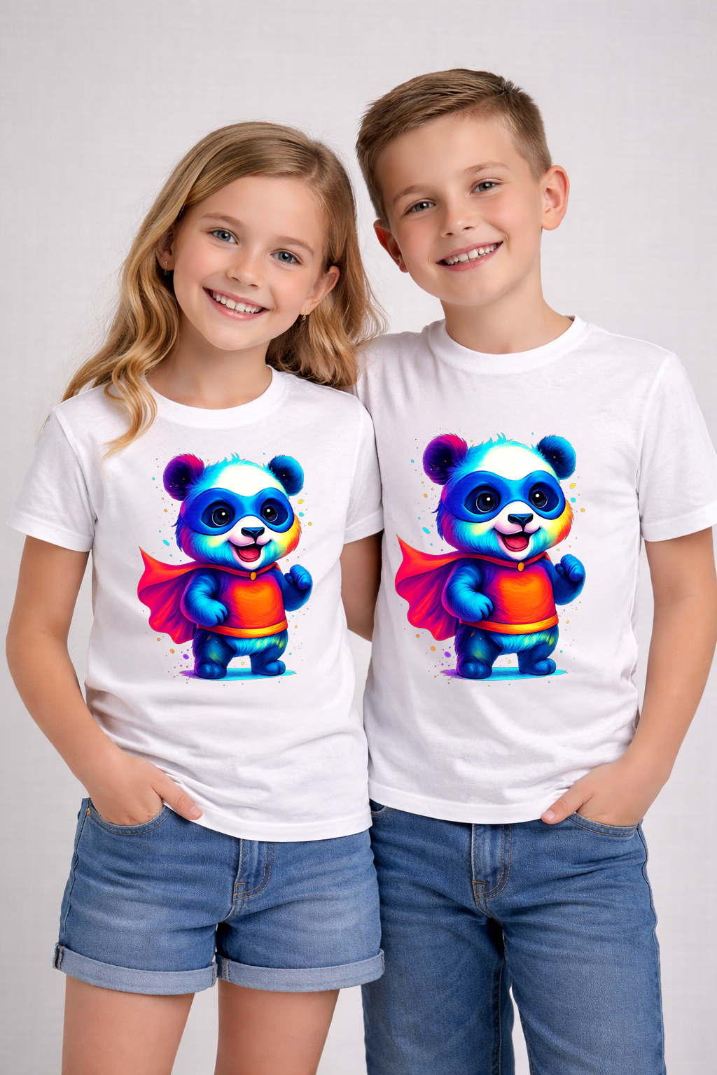 Color Panda Kids' T-Shirt | Premium Graphic Tee | GEZ