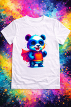 Color Panda Kids' T-Shirt | Premium Graphic Tee | GEZ