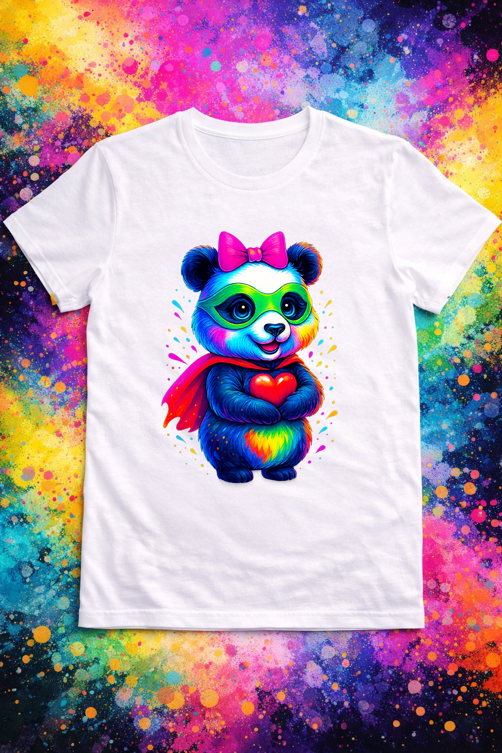 Color Panda Women's T-Shirt | Premium Graphic Tee | GEZ