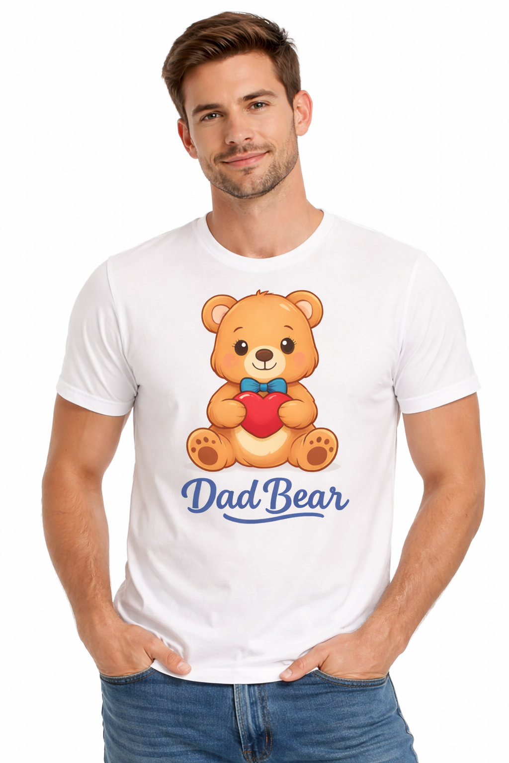 Men's Valentine's Day T-Shirt | Dad Bear | Family Matching Tee | GEZ