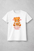 Mom & Dad's Valentine Kids T-Shirt | Cute Family Matching Tee | GEZ