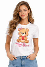 Women's Valentine's Day T-Shirt | Mom Bear | Family Matching Tee | GEZ
