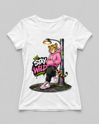 Stay Wild Tiger Women's T-Shirt | Premium Graphic Tee | GEZ
